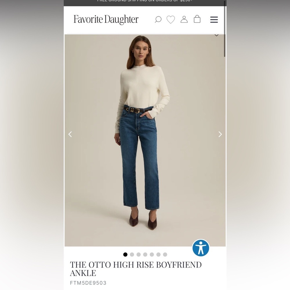 Favorite Daughter Blue High Rise Jeans